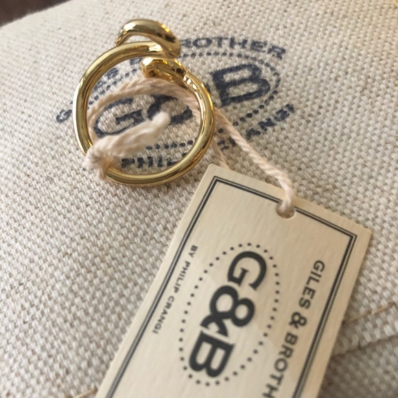 Giles and Brother hook ring gold NWT - Picture 2 of 4